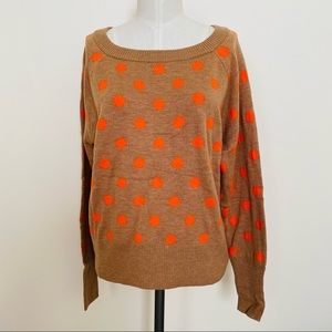 GAP Dotty Boatneck Cropped Sweater Size Large New